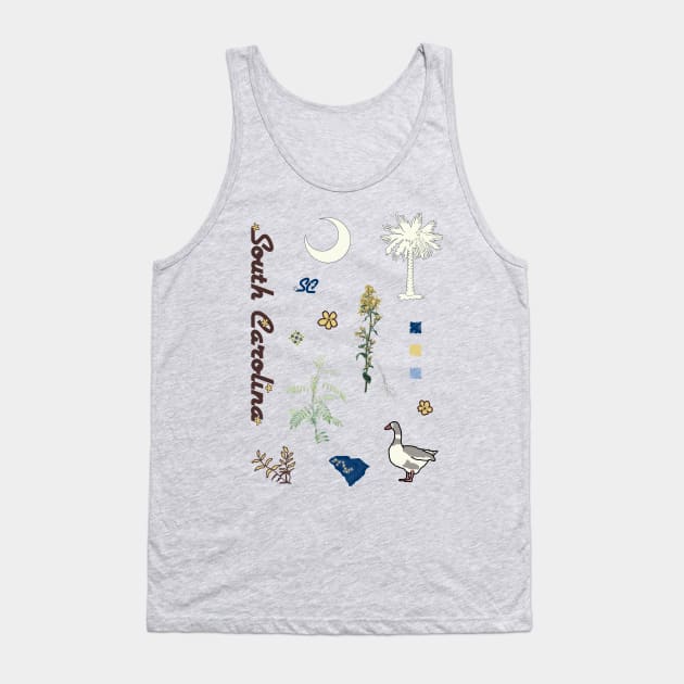 Carolina Cottagecore Aesthetic Sheet Tank Top by LochNestFarm